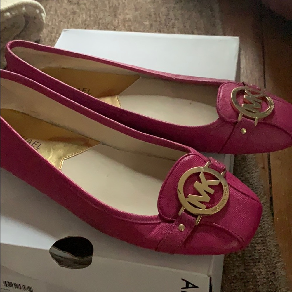Pink Michael Kors flats